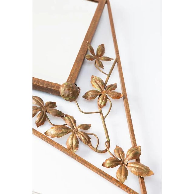 1930s Large French Art Deco Iron Mirror, 1930s For Sale - Image 5 of 9