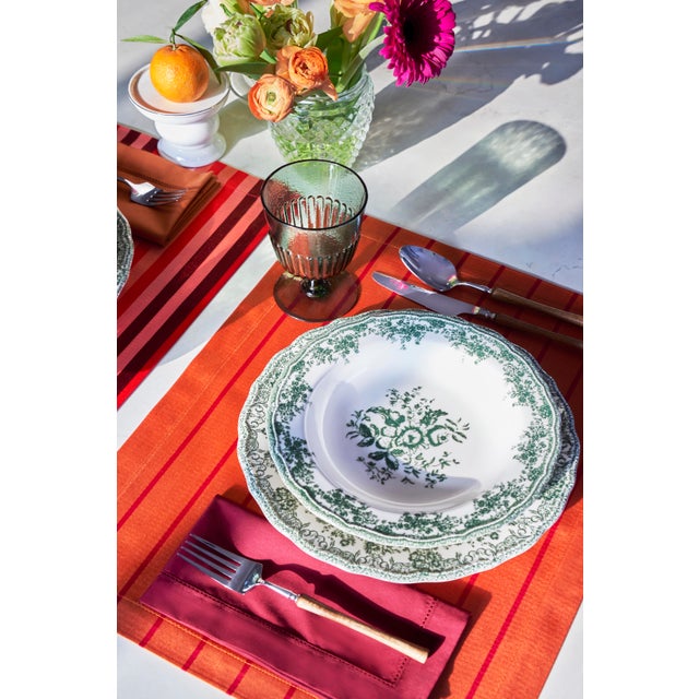 Turkish Kutnu Stripes Placemats, Set of 4 For Sale - Image 3 of 4