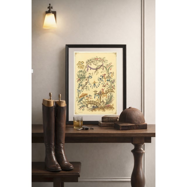 Atelier Aria Lumae Jean Pillement Anne Allen Chinoiserie Antique Restored Gallery Board Print 16 X 24on Archival Hahnemuhle German Etching Paper For Sale - Image 11 of 15