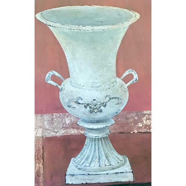 This striking piece blends neoclassical form with a warm, aged aesthetic, ideal for sophisticated traditional or...