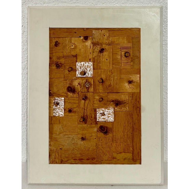 Abstract Gordon Powell, Painted Wood Assemblage Abstract Art Sculpture Painting Gordon Powell Modernist For Sale - Image 3 of 18