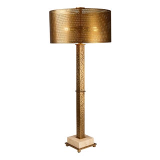 Artemis Travertine Lamp For Sale