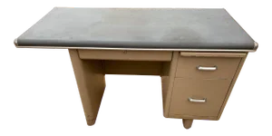 Mid 20th Century Metal Tanker Desk
