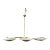 Monumental (73 Inch) Italian Brass And Glass Chandelier Attributed To Stilnovo. This huge Italian Modernist chandelier...
