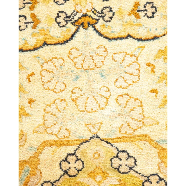Traditional Mogul, One-of-a-Kind Hand-Knotted Area Rug in Ivory, 6' 2" x 9' 1" For Sale - Image 3 of 8