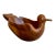 Vintage Carved Wood Duck Trinket Bowl – Part of Lazy Susan Set For Sale