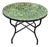 40" Handcrafted Tamegroute Green Moroccan Mosaic Table For Sale