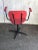 Black Set of Red & Black Desk Chairs, 1960s For Sale - Image 8 of 11