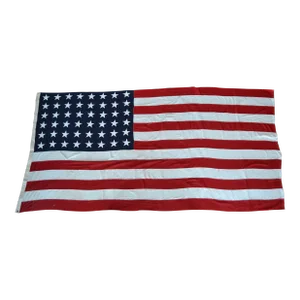 Circa 1959 Extra Large 48 Star Cotton American Flag