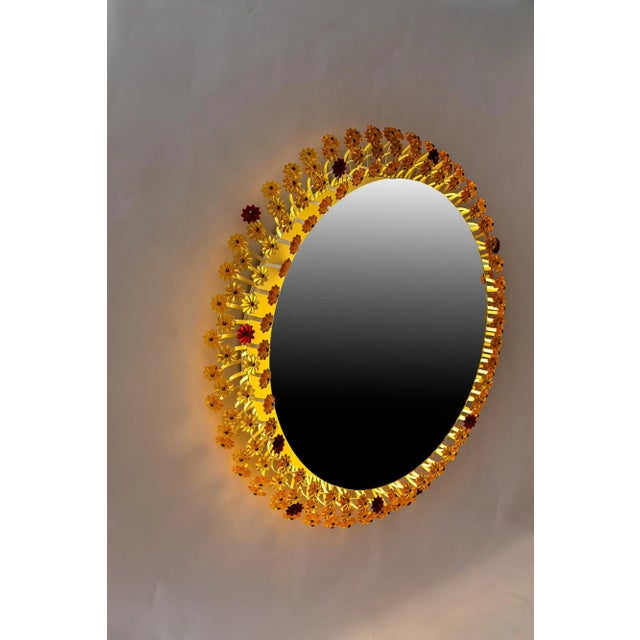 Viennese Backlit Wall Mirror by Emil Stejnar for Rupert Nikoll, 1950s For Sale - Image 10 of 17