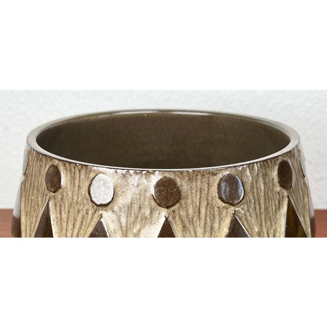1960s Mid-Century Modern Danish Studio Pottery Bowl from Sejer Keramik, 1960s For Sale - Image 5 of 14