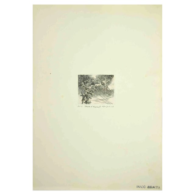 Unknown, The Death of Franco, Original Etching, 1978 For Sale