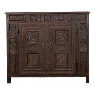 Vintage Oak Sideboard, 1950s For Sale