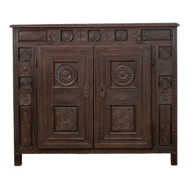 Vintage Oak Sideboard, 1950s For Sale