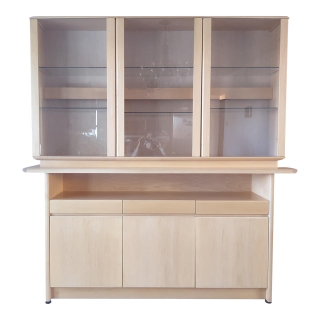 Mid 20th Century Nordic Furniture Danish Modern Teak China with Lights Made in Canada