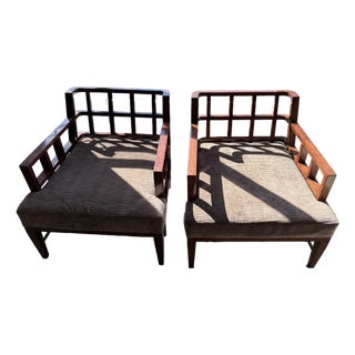 Dessin Fornir Therien Studio Workshop Lattice Chair (Two) For Sale