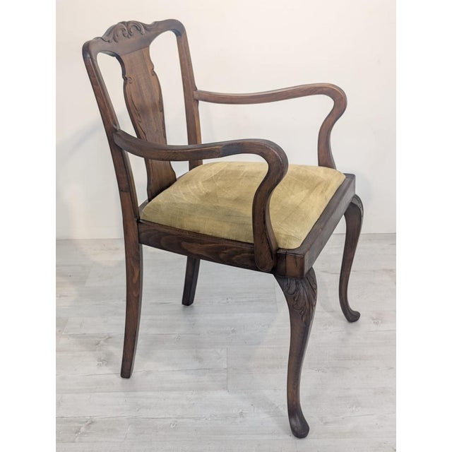 Wood Office Armchair in Oak Wood For Sale - Image 7 of 17