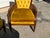 Pair of Vintage Mid-Century Hollywood Regency High-Back Velvet Fireside Chairs For Sale - Image 11 of 12