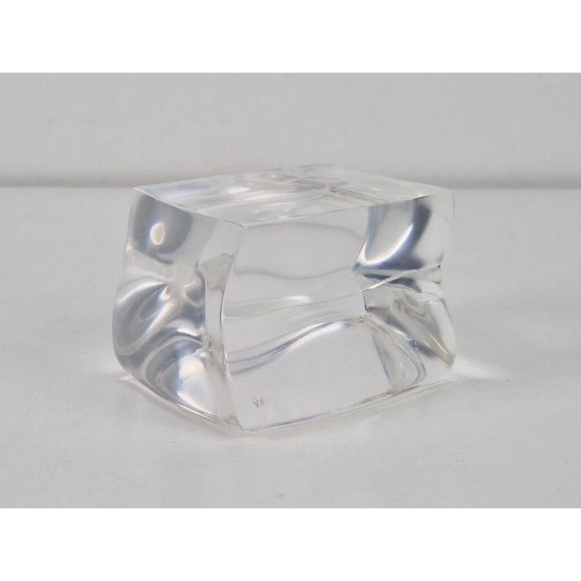 Vintage abstract astrolite acrylic / lucite sculpture / paperweight by ritts l.a. Sculptural modern 70's chic super chic...