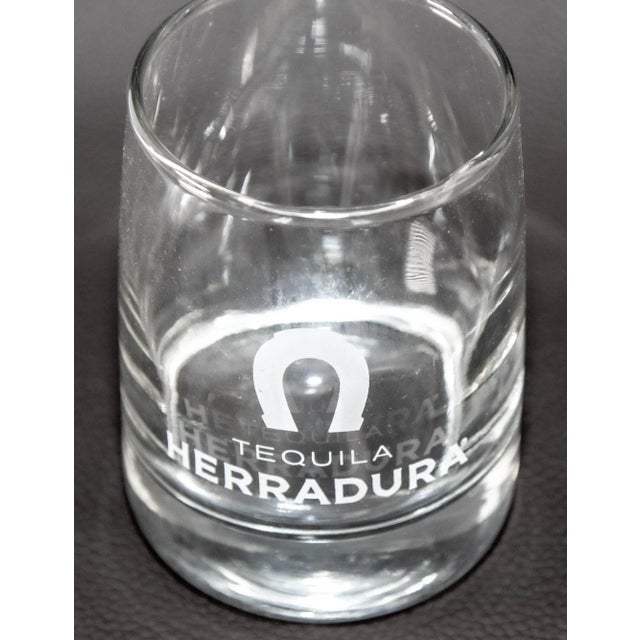 Vintage Herradura Horse Shoe Logo Lowball Tumblers Set of 4 Collectible Barware For Sale - Image 11 of 12