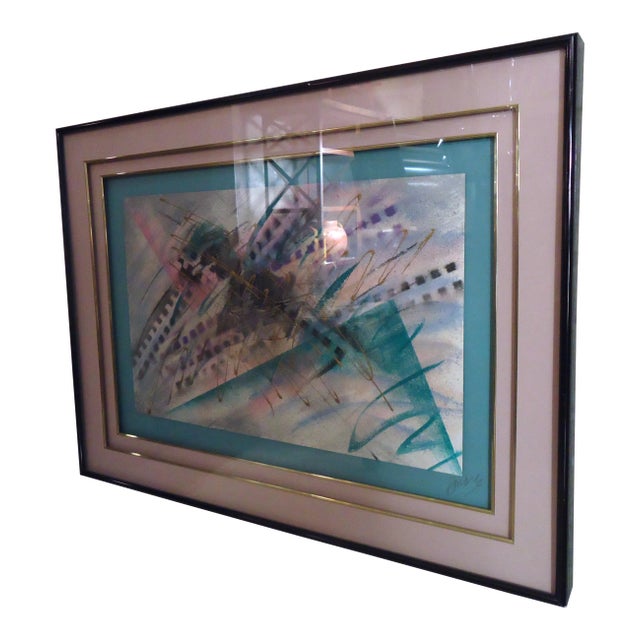 Late 20th Century Decorative Wall Art Signed by Artist For Sale