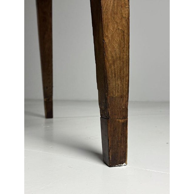 French farmhouse dining table / monastery table. Originating from france, 19th century. Made of solid oak. Tapered legs....