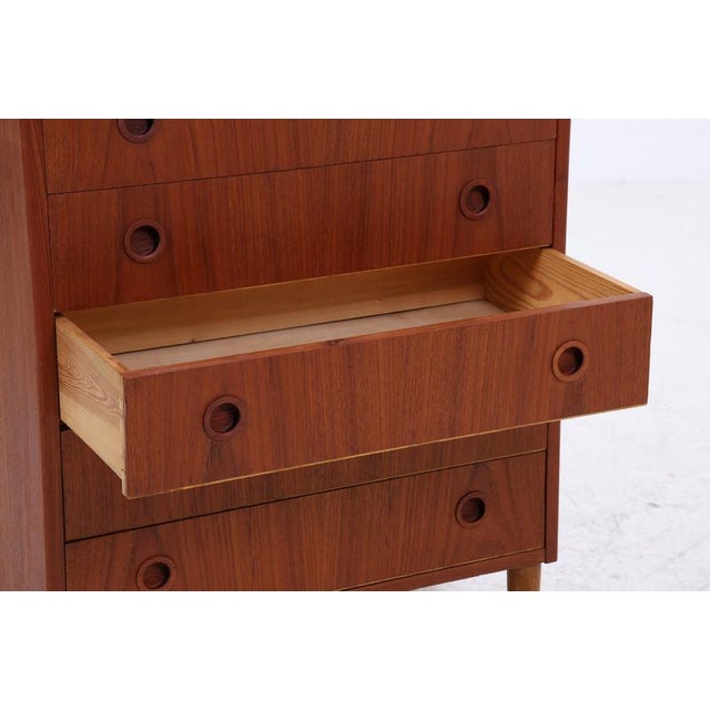 Wood Mid-Century Danish Teak Chest of Drawers, 1960s-1970s For Sale - Image 7 of 11