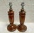 Antique 1890's Oak English Candlesticks Silver Leaf Tops- a Pair For Sale - Image 11 of 11
