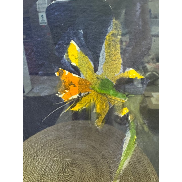 Isabel Wyatt Midnight Daffodil Original Painting, Signed For Sale - Image 10 of 12