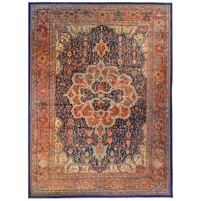 Early 20th Century Sarouk Farahan Rug For Sale - Image 10 of 10