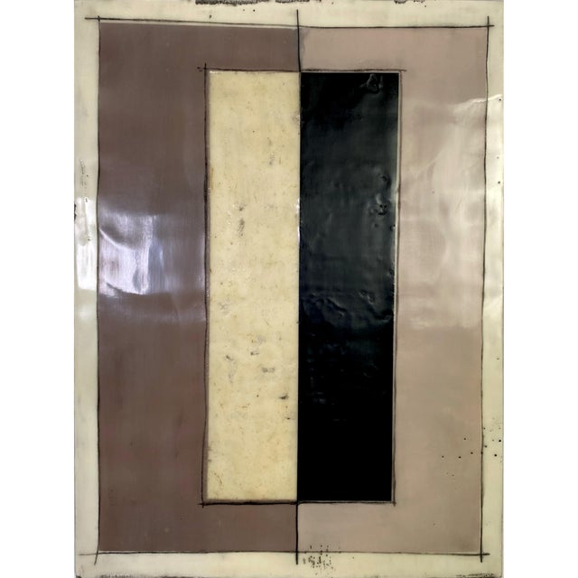 Wood Encaustic Collage Installation - "Cavalo" by Gina Cochran - 9 Panels For Sale - Image 7 of 11