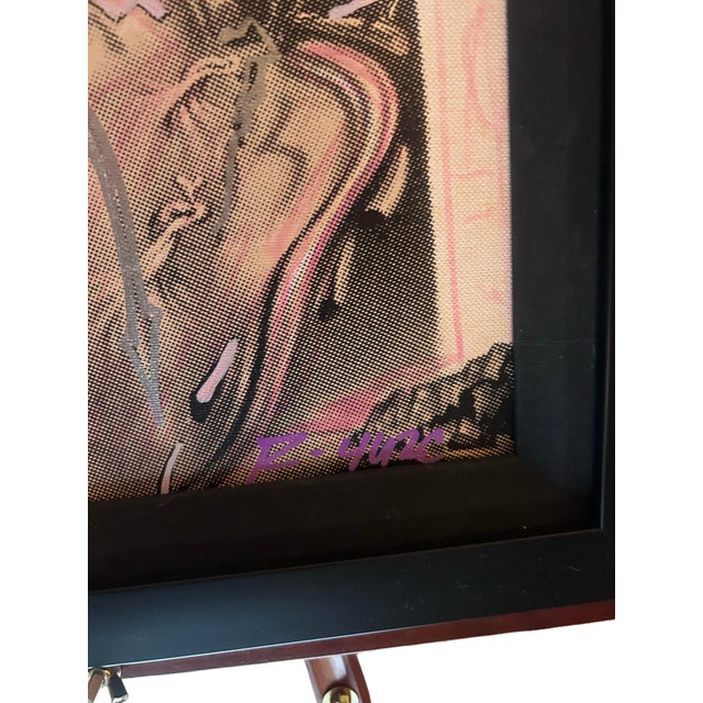 2000 - 2009 Daniel Fuentes (Ringo 4u2c) Original Mixed Media Screen Print “Melting Clocks” For Sale - Image 5 of 6