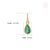 Minimalist 14k Gold Charm Fine Jewerlry Peardrop Emerald Pendant for Her For Sale - Image 11 of 16