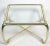 Mid-Century Modern Mid Century Mastercraft Brass Glass Coffee Table For Sale - Image 3 of 5