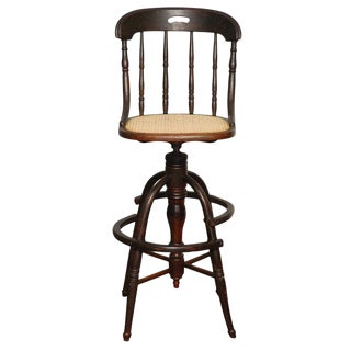 Revolving High Clerks Stool For Sale
