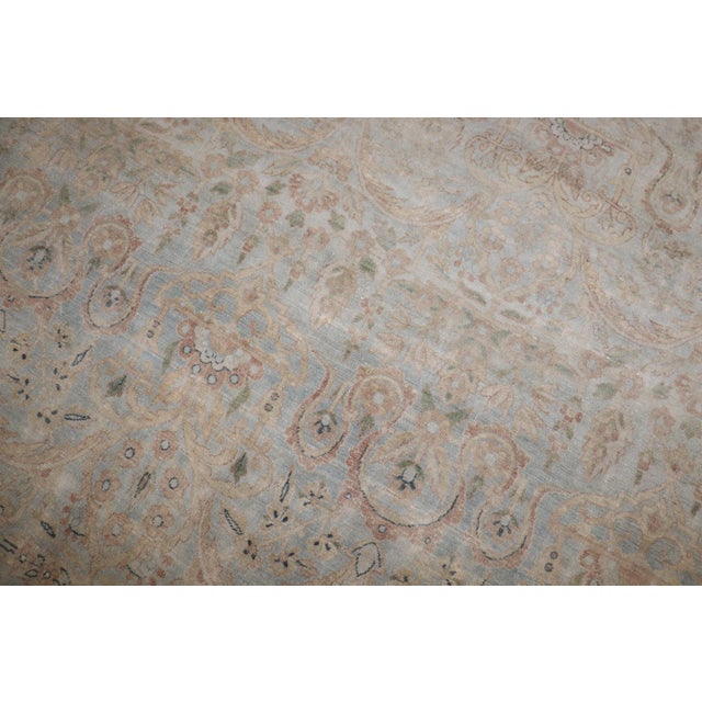 Light Color Persian Antique Kerman rug no. j5228 For Sale - Image 9 of 13