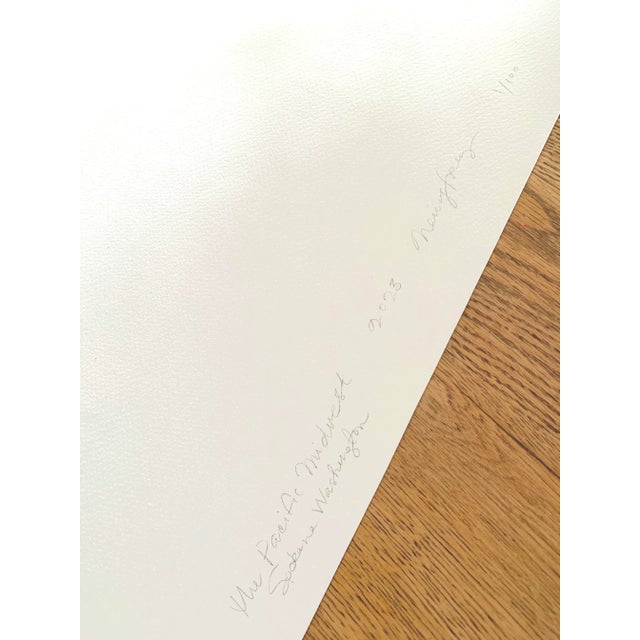 2020s 'Pacific Midwest' 16 X 20 Graphic Giclee Poster by Neicy Frey For Sale - Image 5 of 10