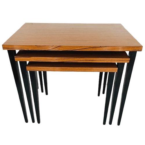 Vintage Danish Nesting Tables, 1960s, Set of 3 For Sale - Image 4 of 12