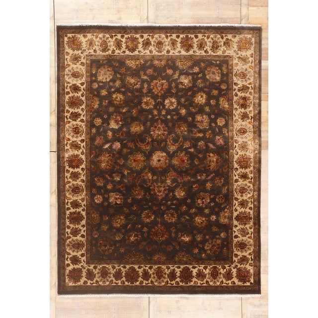 Vintage Indian Agra Rug, 08'11 X 11'08 For Sale - Image 10 of 10