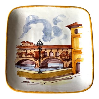 Hand-Painted Italian Souvenir Catchall For Sale