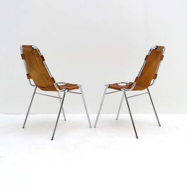 Mid-Century Modern ‘Les Arcs’ Chairs Selected by Charlotte Perriand, 1960 For Sale - Image 3 of 11