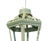 Metal A Vintage “Visual Comfort” Style Iron Celadon Green Chandelier For Sale - Image 7 of 11