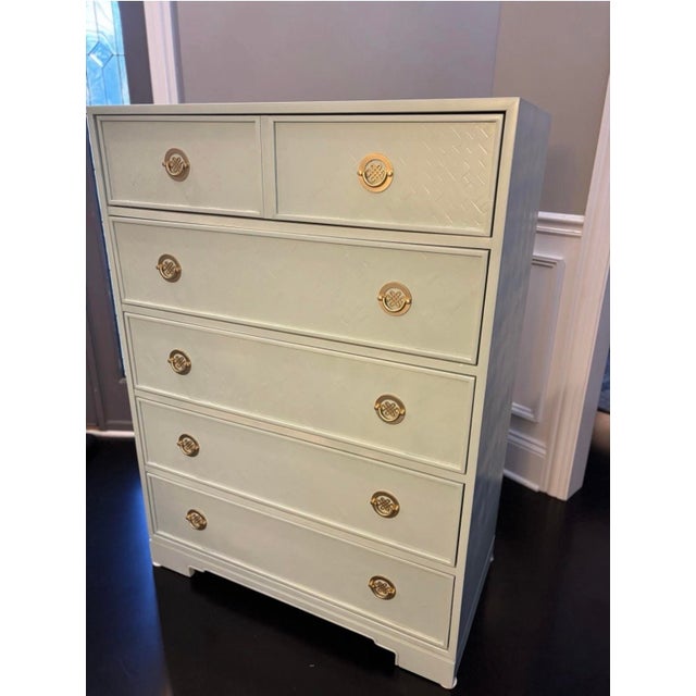 Drexel Highboy Dresser by Drexel Heritage Sarasota Collection For Sale - Image 4 of 10