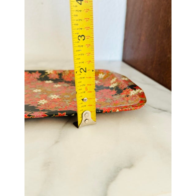 Paper Japanese Washi Paper Tray With Maple Leaf Design Tray For Sale - Image 7 of 8
