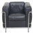 LC2 Chair in Black Leather from Le Corbusier, 2000s For Sale