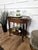 1950s Mid-Century Modern Italian Brass Serving Bar Cart with Green Marble Top, 1950s For Sale - Image 5 of 10