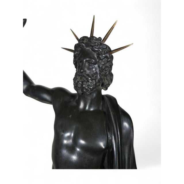 Metal Sculpture of Jupiter, 18th Century, Bronze For Sale - Image 7 of 18
