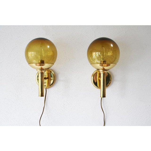 1960s Brass Wall Lights by Sven Mejlstrøm for Mejlstrøm Belysning, 1960s, Set of 2 For Sale - Image 5 of 11