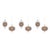 2020s Glass Reflector Ornament Set of 6 For Sale - Image 5 of 5