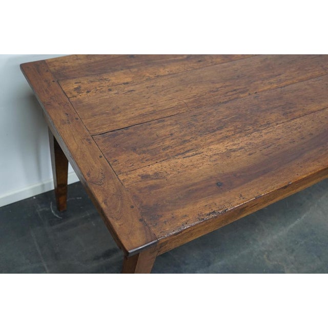 Antique 19th Century French Fruitwood & Chestnut Rustic Farmhouse Dining Table For Sale - Image 17 of 18
